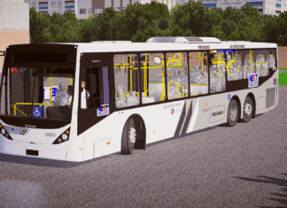 Mod | Caio Millennium III Scania K-270IB 6×2 padrão Metra/SP (Fase 2)