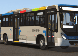 Mod | Marcopolo Torino 2014 MB OF-1721L BlueTec 5 padrão Jabour/RJ (fase2) – Proton Bus Simulator