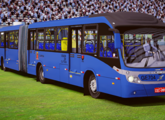 Mod | Neobus Mega BRT 2011 Biarticulado Volvo B12M padrão Curitiba/PR (fase2) – Proton Bus Simulator