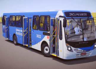 Mod | Neobus Mega Plus MB OF-1721 BlueTec 5 padrão Cidade das Hortênsias (Fase 2)