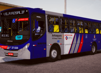 Mod | Caio Apache Vip II Volvo B270F Euro III Padrão Benfica BBTT/SP (Fase 2)