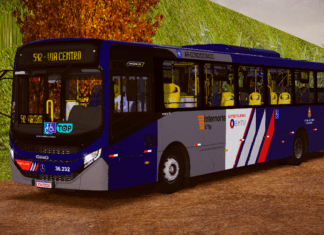 Mod | Caio Apache Vip V Mercedes-Benz OF-1724 Bluetec 5 Padrão Vipol/SP (Fase 2)