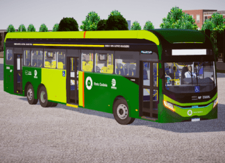 Mod | Caio E-Millennium Scania K310 Eletra padrão BRT Goiânia/GO (Fase 2)