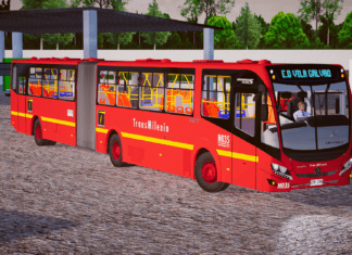 Mod | Busscar Urbanuss Pluss S5 Volvo B340M Articulado psdrão Consorcio Express S.A.S. de Transmilenio S.A (Fase 2)