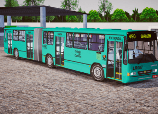 Mod | Busscar Urbanus SS Articulado Volvo B10M Euro II 1998 padrão A.V Curitiba/PR (Fase 2)