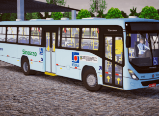 Mod | Marcopolo Torino 2014 Mercedes-Benz OF-1721 BlueTec 5 padrão Viação Sinoscap/RS (Fase 2)