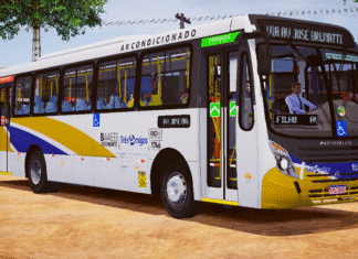 Mod | Neobus Mega Plus Mercedes-Benz OF-1721L Bluetec 5 Padrão Viação VG/RJ (fase 2)