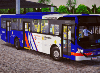 Mod | Caio Apache Vip V Mercedes-Benz OF-1724 BlueTec 5 padrão Vipol EMTU/SP (Fase 2)