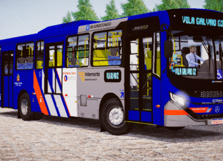 Mod | Caio Apache Vip V Mercedes-Benz OF-1721 Bluetec 5 Padrão Guarulhos Transportes/SP (fase 2)