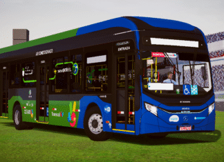 Mod | Caio eMillennium Mercedes-Benz O-500U Eletra Padrão Transcol/ES (Fase 2)
