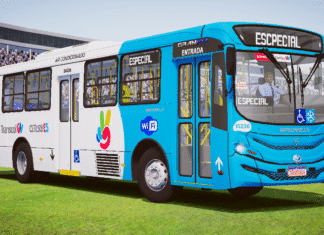 Mod | Mascarello Gran Via 2024 Mercedes-Benz OF-1721 Bluetec 6 Padrão Transcol/ES (Fase 2)