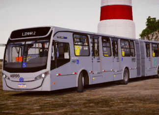 Mod | Mascarello Gran Metro Articulado Mercedes-Benz O-500MA Bluetec 6 Padrão Ligeirinho Curitiba/PR (Fase 2)