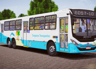 Mod | Mascarello Gran Via 2014 Volkswagen 17.230 OD Euro V 6×2 Padrão Turquesa (Fase 2)