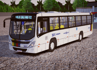 Mod | Marcopolo Torino S Mercedes-Benz OF-1721L BlueTec 6 padrão Viação Mirim (Fase 2)