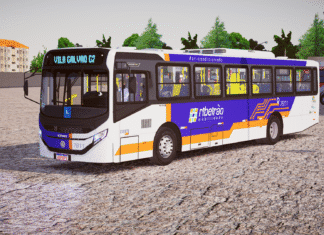 Mod | Caio Apache Vip V Volkswagen 17.230S Euro 6 padrão Transcorp Ribeirão Preto/SP v2.0 (Fase 2)